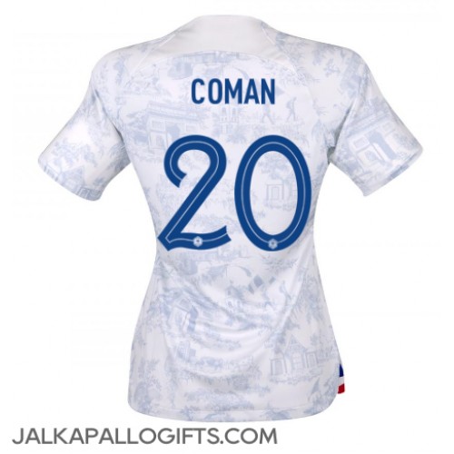 Ranska Kingsley Coman #20 Vieraspaita Naiset MM-kisat 2022 Lyhythihainen